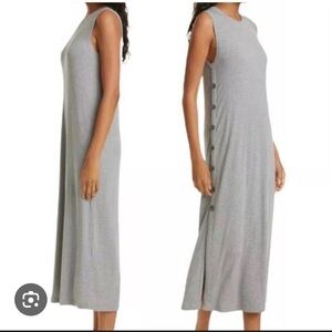 ATM Anthony Thomas Melillo Gray Sleeveless Maxi Dress